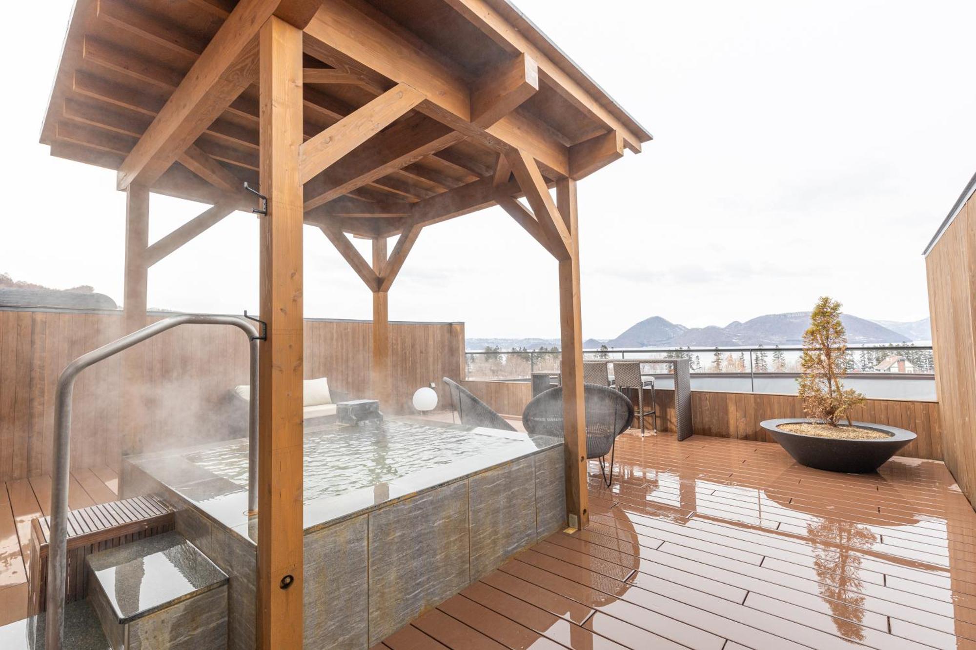 Lake Toya Tsuruga Resort Hikarinouta Toyako ภายนอก รูปภาพ